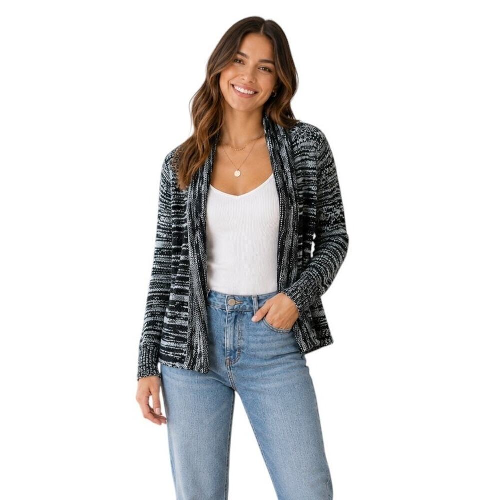 Full Tilt Gray Knit Long Sleeve Cardigan, M